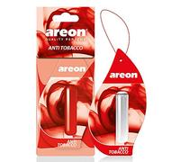 AREON Liquido Ambientador Coche Anti Tabaco Perfume Mini Colgar Colgante Rojo Retrovisor Casa Oficina 3D 5ml (Anti Tobacco Pack de 3)