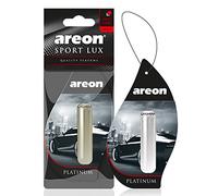 AREON Liquido Ambientador Coche Platino Perfume Casa Olor Mini Colgar Colgante Negro Retrovisor Oficina 3D 5ml (Platinum Pack de 3)