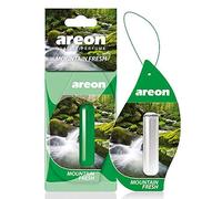 AREON Liquido Ambientador Montaña Fresca Casa Coche Olor Flor Perfume Mini Colgar Colgante Púrpura Retrovisor Oficina 3D 5ml (Mountain Fresh Pack de 3)