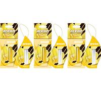 AREON Liquido Ambientador Vainilla Coche Perfume Casa Olor Mini Colgar Colgante Amarillo Retrovisor Oficina 3D 5ml (Vanilla Pack de 1)
