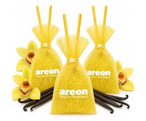 AREON Pearls I - Ambientador colgante para coche y hogar (3 unidades), color negro