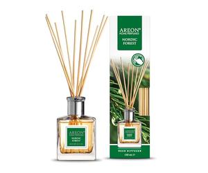 Areon Reed Difusor/Nordic Forest / 150ml / 1 Paquete/Perfume para el hogar o la Oficina, Aroma de Larga duración, Juego de Varillas para difusor