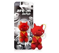Areon Smile Characters - Ambientador para coche (cristal negro, aroma divertido, 3D, 1 unidad)