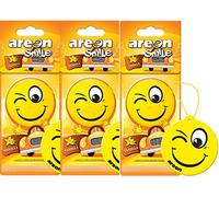 AREON Smile Dry - Ambientador para coche (6 unidades), color amarillo