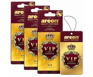 AREON- VIP - Ambientador de cartón colgante para coche, hogar y oficina - Perfume de colonia de primera calidad con fragancias naturales - Aroma duradero, fresco y lujoso - Diseño elegante - 1 unidad,