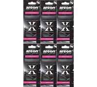 Areon X Ambientador Coche Bubble Gum Chicle Colgante Colgar Olor Perfume Original Negro Cartón Retrovisor Casa Oficina 2D ( Pack de 3 )