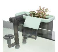 AREPK Filtro de acuario silencioso con sistema de plantas hidropónicas integrado para un acuario ecológico natural (5 a 30 galones - L: 15,5 cm)