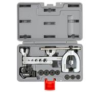 ARES 18019 - Juego de Herramientas de Doble ensanchamiento con adaptadores adicionales - Uso en Cobre, Aluminio, línea de Freno de acero Suave y Tubo de latón - Incluye Mini Cortador de Tubos y Caja