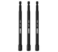 ARES 27008-Juego de brocas de impacto magnético de 1/4 pulgadas, 15,6 cm de longitud, ajuste de tuerca de grado de impacto con imanes de resistencia industriales