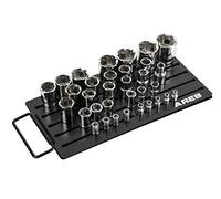 ARES 60032-36 piezas magnético Socket Organizador - 1/4, 3/8 pulgadas, y 1/2 pulgadas Drive Rails Hold 36 sockets y mantener su caja de herramientas organizados