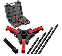 ARES 71002 - Juego de Extractor de equilibrador armónico - Retira Las poleas amortiguadoras en Compartimentos Estrechos del Motor sin Quitar el radiador - Estuche de Almacenamiento Incluido