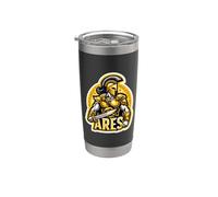 Ares Antiguo Dios de la Guerra Griega Mitología Mito Amante Fan Mítico Vaso térmico de acero inoxidable de doble pared
