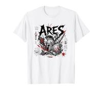Ares Dios del Yelmo Espartano Antigua Batalla Camiseta