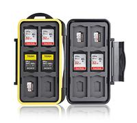 Ares Foto® Caja de protección • Almacenamiento de tarjeta de memoria para 12 SD y 12 Micro SD tarjetas • Funda guardar porta caja bolsa • New Edition 2020