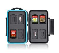 Ares Foto® - Caja protectora para tarjeta de memoria para 8 juegos Nintendo Switch • Funda para tarjeta de memoria • Bolsa de viaje • Funda protectora • Caja fuerte para tarjeta • Funda • Estuche para