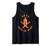 Ares God of War Mitología Griega Guerrero Casco Espartano Camiseta sin Mangas