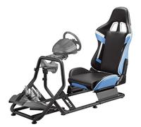 ARES WING Cockpit para Simulador de Carreras con Asiento, Azul