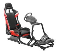 ARES WING Cockpit para Simulador de Carreras con Asiento, Rojo