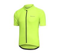 ARESFUEL Maillot Ciclismo Hombre Manga Corta Camisetas Bicicleta Carretera Ultra-Soft 6 Bolsillos Top Ciclismo Maillot Bici Montaña 4027 Verde Neón XL