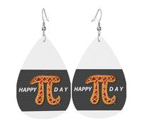 Aretes Colgantes Matemáticas Con Espiral Pi Del Día De Pi 3.14 Pendientes Cuero Sintético Pendientes Colgantes Moda Para Talla Única Varias Ocasiones De Fiesta Regalo