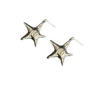 Aretes Con Forma De Estrella De Mar Dignos De Regalo Elaborados En Acero Inoxidable Resistentes a Las Alergias Y Fáciles De Usar Para Cualquier Evento Cómodos