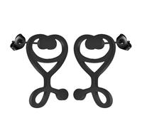 Aretes de estetoscopio médico Tachuelas de ecómetro Publicaciones de enfermera médica Regalo de graduación de la escuela de medicina Regalo de trabajo Tachuelas de bata blanca