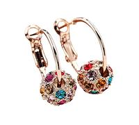 Aretes De Mujer Nuevas novias Pendientes coreanos Temperamento Estudiante Pendientes que combinan con todo (B, One Size)