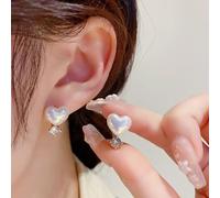 Aretes de perlas de diamantes de imitación de diamantes de imitación de brillo