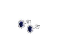 Aretes Lotus Silver Marquesa azul, Textil