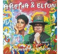ARETHA FRANKLIN AND ELTON JOHN - THROUGH THE STORM 12 inch (12" Vinyl) UK ARISTA 1989