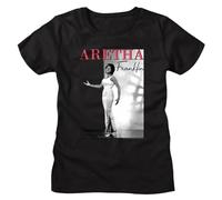 Aretha Franklin DRES Impress Women's T Shirt Live On Stage R&B Soul MusicBlackXXL