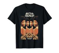 Aretha Franklin Joven Dotada y Negra Reflejada Camiseta