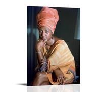 Aretha Franklin - Pósteres impermeables para pared, impresión en casa, a prueba de humedad, fácil de instalar y resistente a la decoloración, estilo marco, 20 x 30 cm