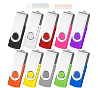 AreTop Diseño Giratorio de Almacenamiento de 2 GB USB 2.0 Flash Drive Memory Stick Fold Pulgar Stick Pen
