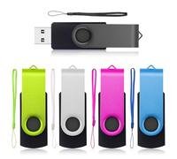 AreTop - Memoria USB 2.0 giratoria (5 unidades) (2.0GB), color azul