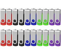 AreTop StickandShine - Lote de 20 memorias USB (4 GB, 20 unidades), multicolor