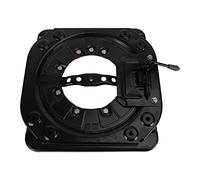 Areyourshop Asiento giratorio universal para autocaravana, modificación, consola de asiento de camión con acero recubierto de polvo, base con cerradura de 90 grados