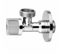 Arfosa - Válvula de Escuadra con Volante Grande 1/2" 3/4" para Lavadora y Lavavajillas, Fregaderos e Inodoros - Cuerpo de Latón, Cierre 1/4 de Vuelta