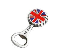 ARFUKA Abridor de botellas magnético de cerveza abrebotellas retro patrón de bandera británica soda bebida cerveza abrebotellas imán de nevera mujeres hombres regalo para boda Navidad y cumpleaños