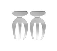 ARFUKA Juego de 2 cubiertos de ensalada de acero inoxidable para servir ensaladas, tenedores de ensalada, garras para servir ensaladas, mezclar y servir