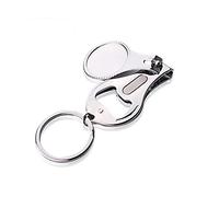 ARFUKA Llavero abrebotellas de aleación de zinc, abrebotellas de cerveza, llavero abrebotellas de bebidas con cortaúñas, regalo para mujeres y hombres para Navidad y cumpleaños