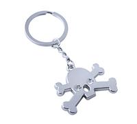 ARFUKA Llavero con colgante de calavera de esqueleto de metal, llavero con dije de regalo de cumpleaños de Navidad, llavero para hombres y mujeres