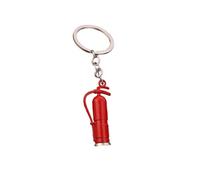 ARFUKA Llavero con colgante de extintor de incendios, llavero de metal, joyería de Navidad, cumpleaños, llavero para hombres y mujeres, rosso, Red