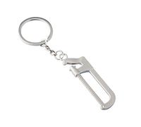 ARFUKA Llavero de aleación de zinc con forma de sierra de llavero de metal mini vio colgante llavero de regalo de plata