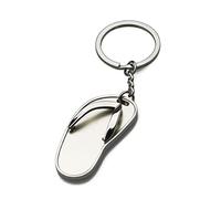 ARFUKA Llavero de metal 3D con diseño de chanclas con colgante para mujeres y hombres, regalo para Navidad y cumpleaños