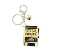 ARFUKA Llavero de metal con ranura para máquina de frutas, regalo de Navidad, cumpleaños, día de San Valentín para hombres y mujeres