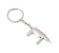 ARFUKA Llavero de metal para coche, diseño de taladro de percusión, para cumpleaños, San Valentín, regalo de Navidad para mujeres y hombres
