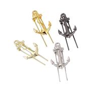 ARFUKA Marcapáginas de metal con forma de ancla de barco, marcadores de libros de lectura, regalos para mujeres, niños, adolescentes, niñas, lectores y amantes de los libros, paquete de 4