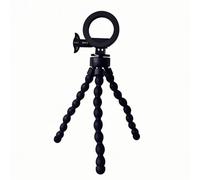 ARFUKA Mini trípode para teléfono con trípode magnético ajustable y portátil para fotografía, transmisión en vivo y grabación de video, color negro