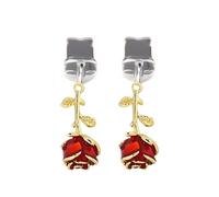 ARFUKA Red Rose - Funda protectora para iPhone 16, 14, 13, 12, 11, Pro/Max y AirPods, paquete de 2